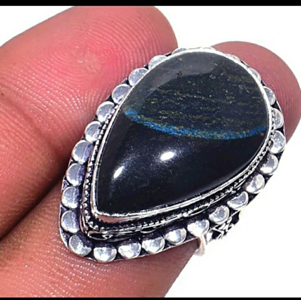New Jasper Antique Design 925 Silver Ring.